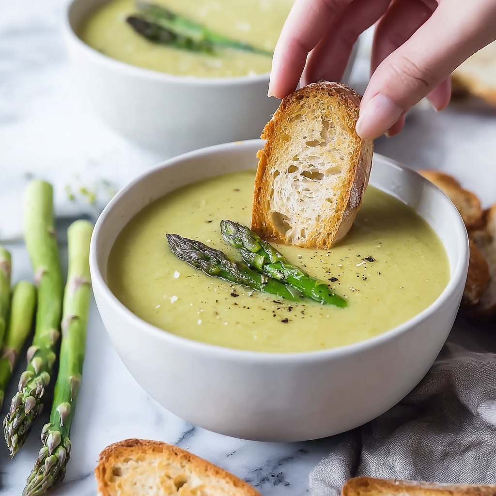 Delicious Cream of Asparagus Soup to Elevate Your Dinner Recipe - Recipe Image
