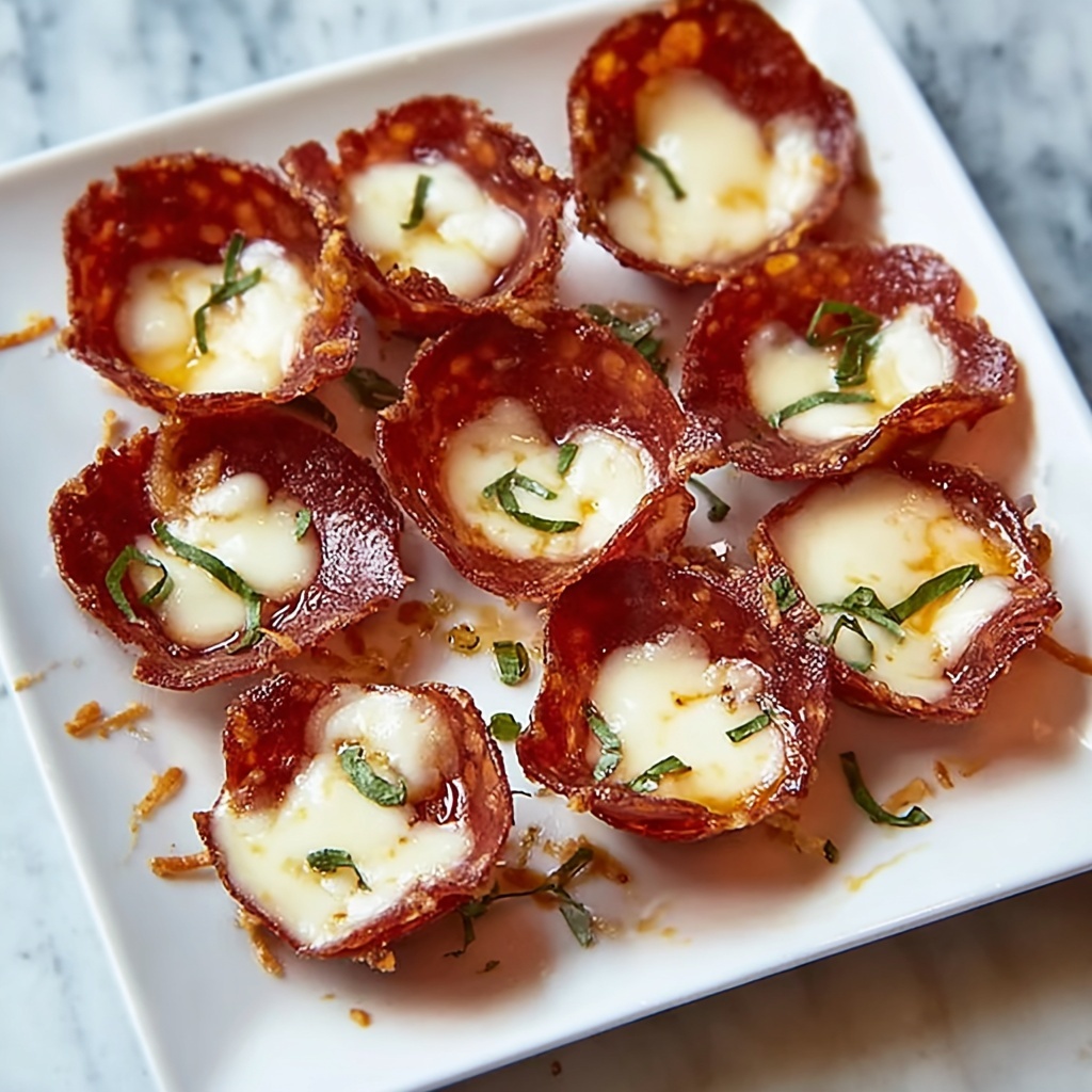 Easy Keto Pepperoni Pizza Bites Recipe - Recipe Image