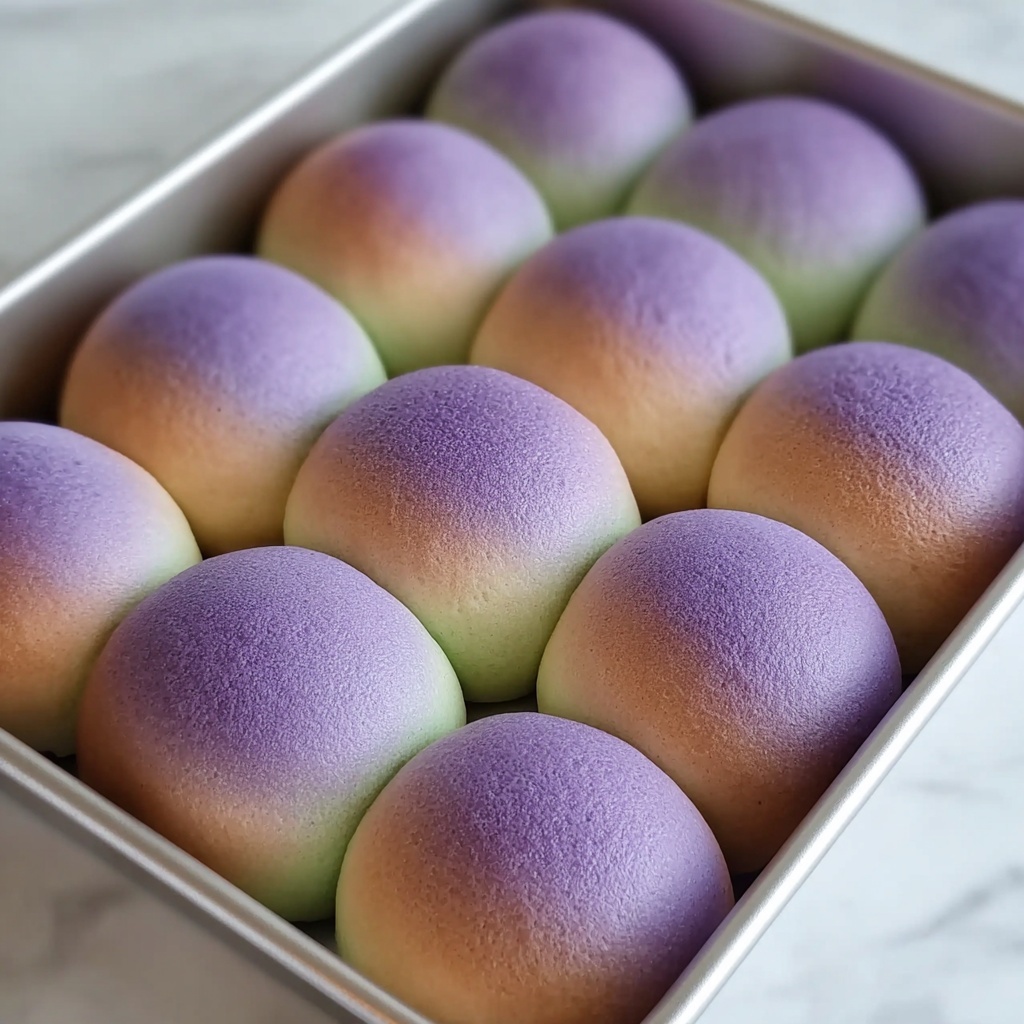 Fluffy Taro Rolls That Elevate Your Homemade Baking Game Recipe - Recipe Image