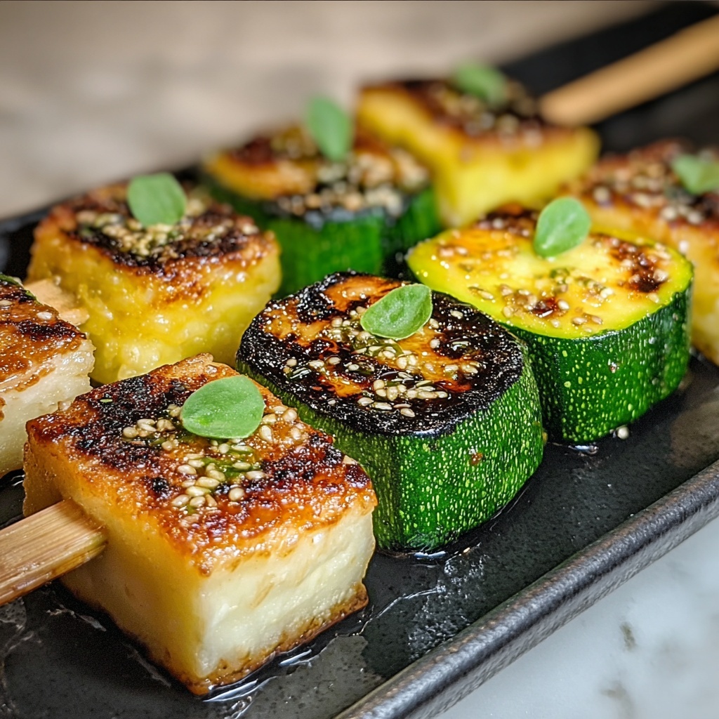 Garlic Butter Zucchini Skewers: The Ultimate Grilled Delight Recipe - Recipe Image
