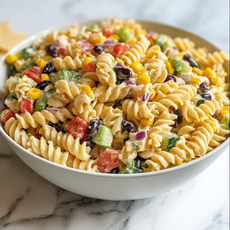 Southwestern Pasta Salad with Chipotle Ranch Dressing Recipe