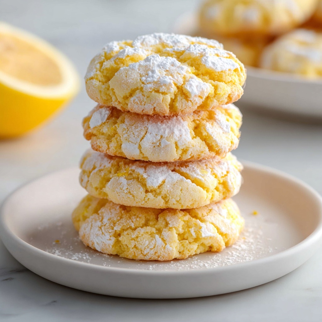 Irresistible Lemon Crinkle Cookies Recipe - Recipe Image