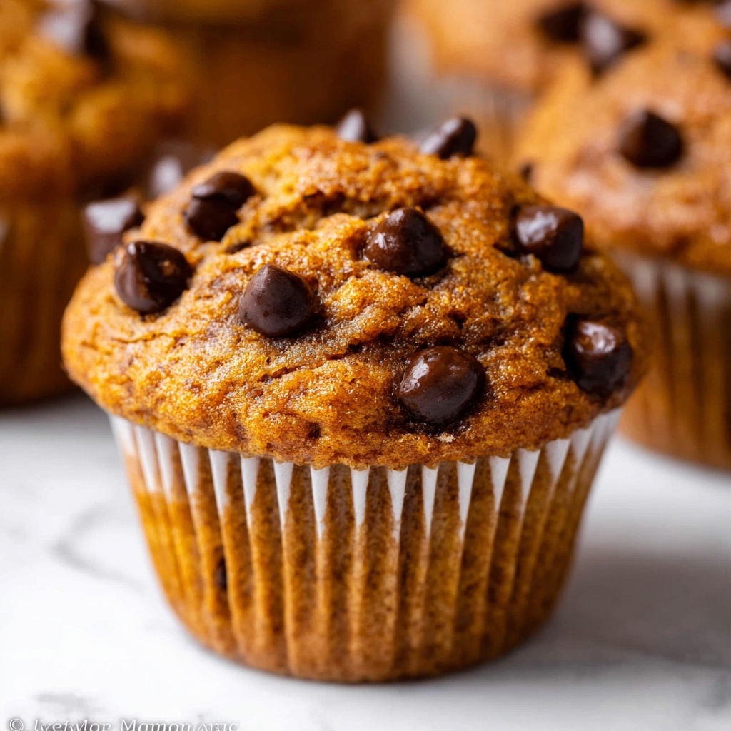 Pumpkin Chocolate Chip Muffins Recipe - Recipe Image