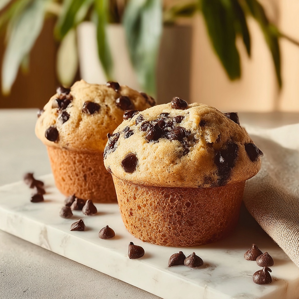 Vegan Chocolate Chip Muffins Recipe - Recipe Image