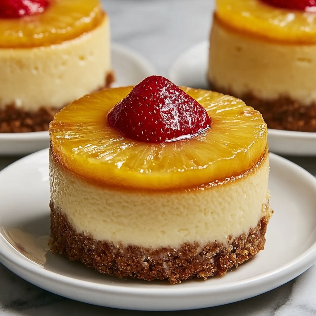Mini Pineapple Upside-Down Cheesecakes Recipe - Recipe Image