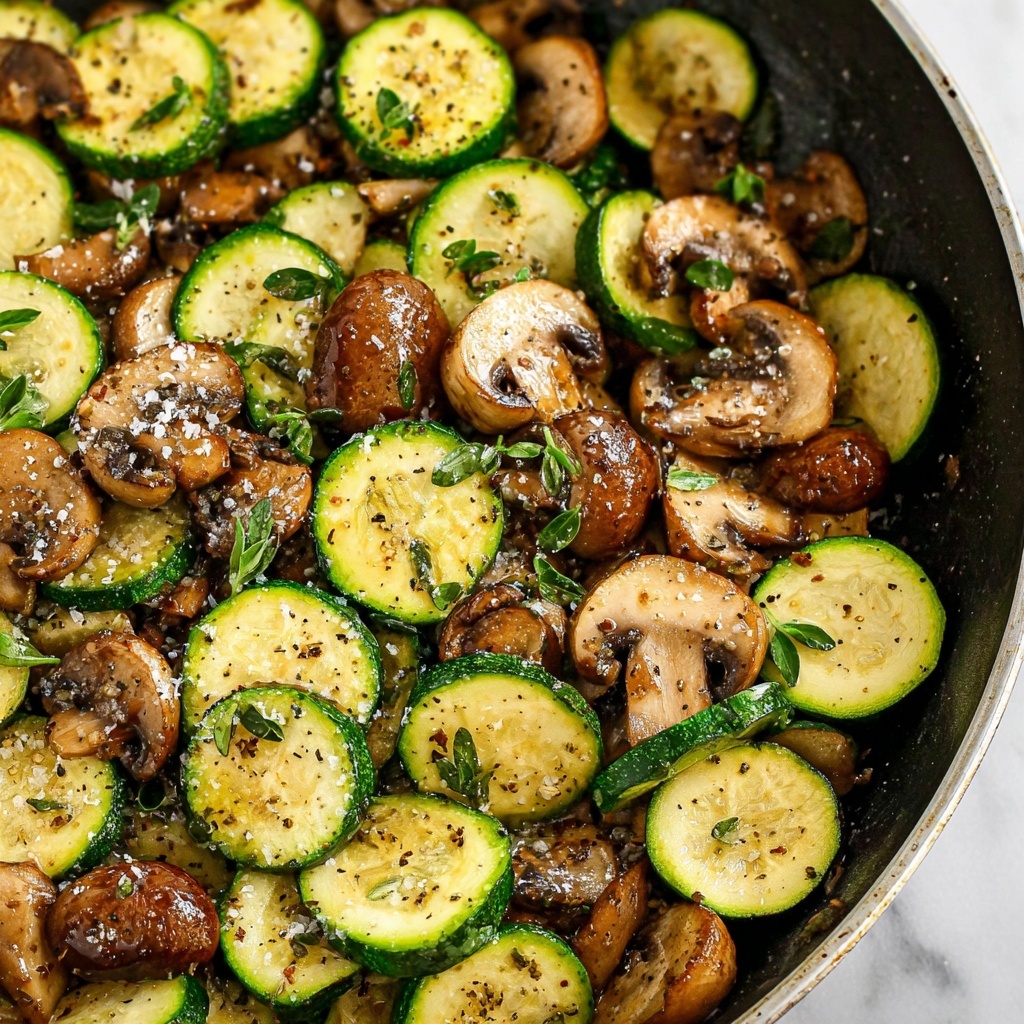 Sautéed Zucchini and Mushrooms Recipe - Recipe Image