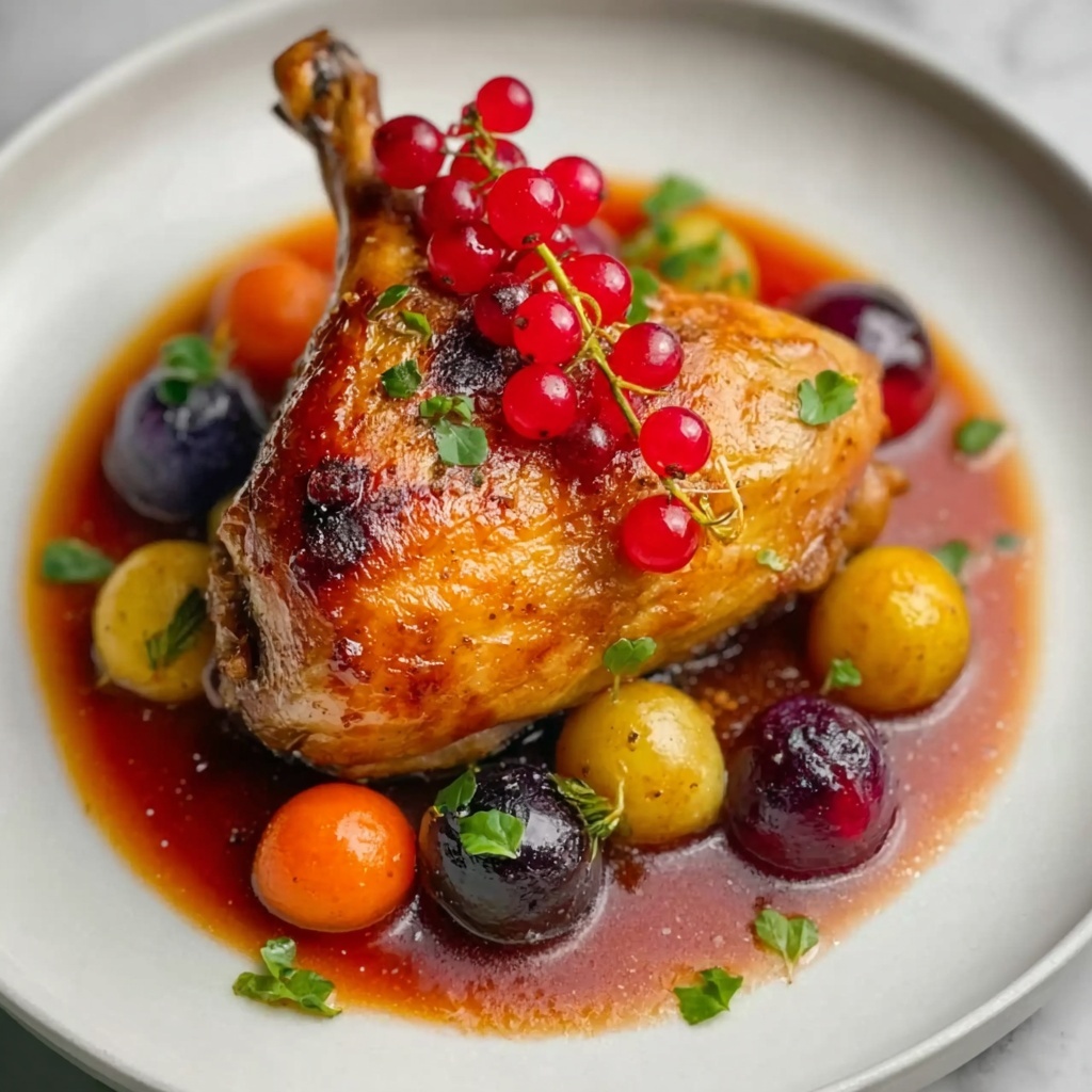 Roast Partridge With Red Currant Sauce Recipe - Recipe Image
