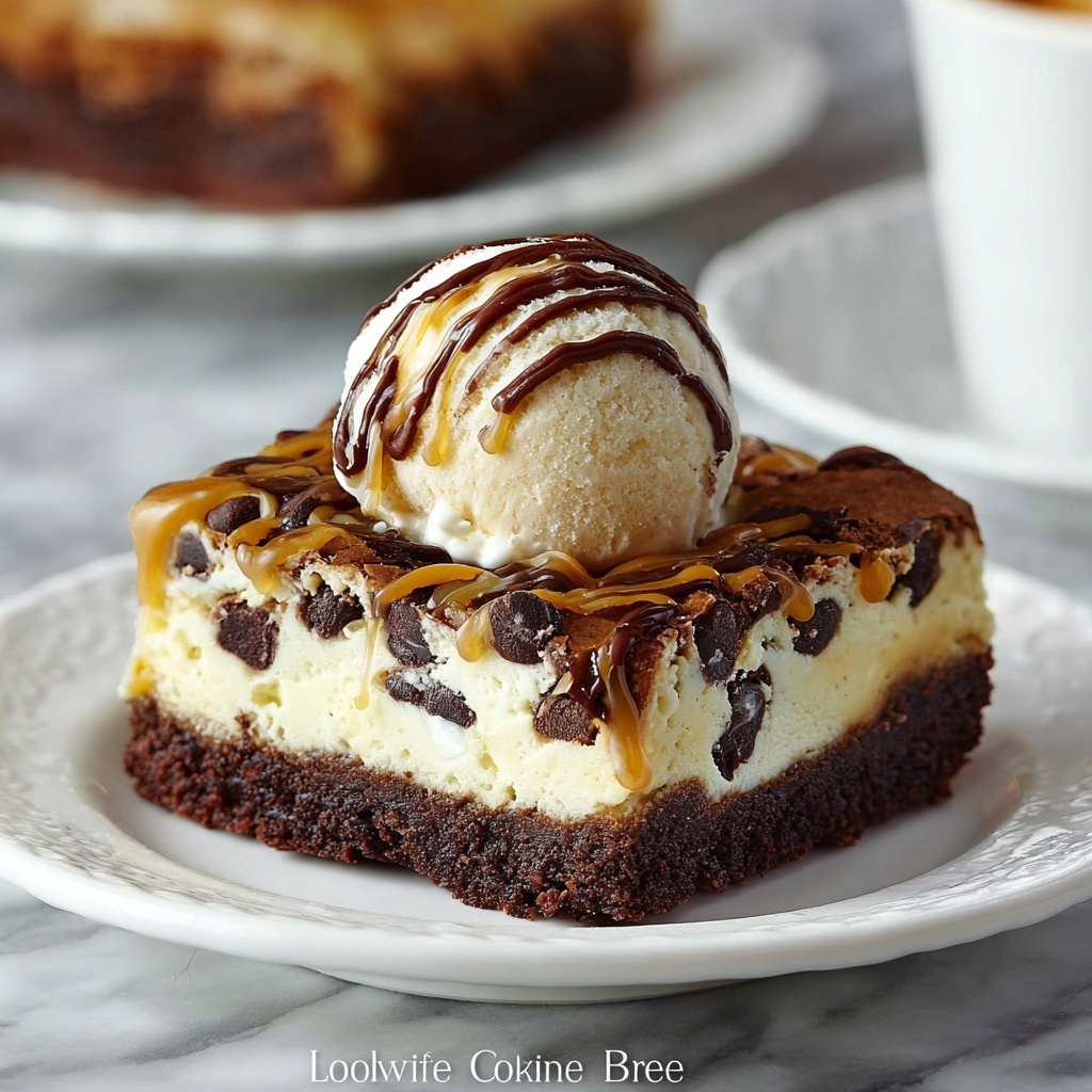 Cookie Dough Ice Cream Brownie Bars Recipe - Recipe Image