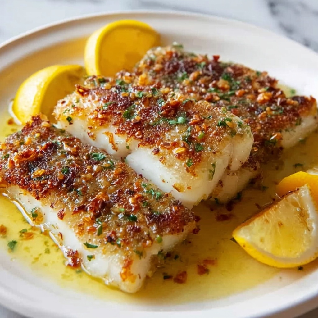 Lemon Butter Baked Cod Recipe - Recipe Image