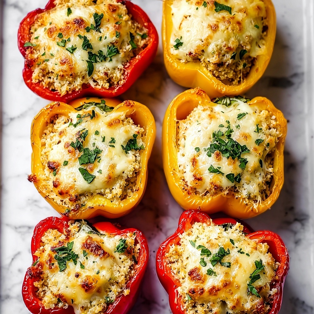 Cheesy Chicken Stuffed Peppers Recipe - Recipe Image