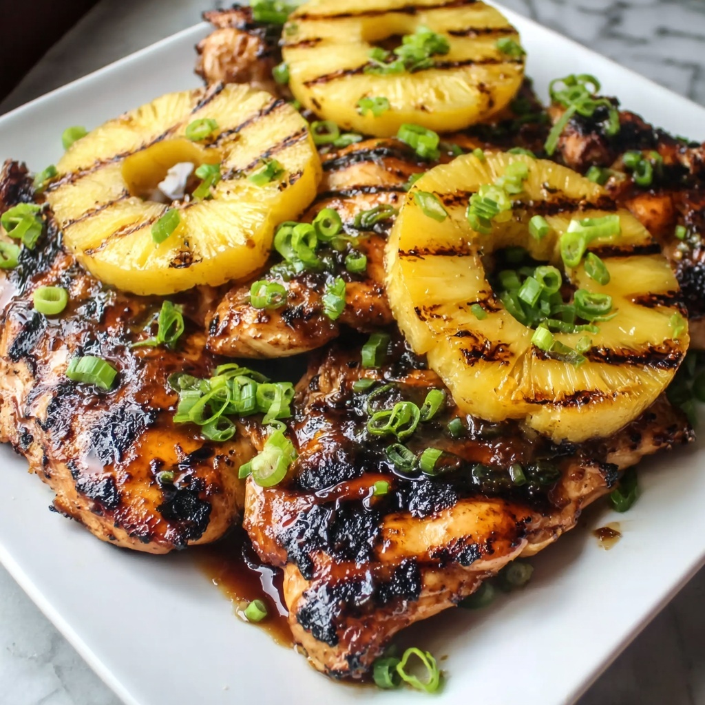 Grilled Aloha Chicken and Pineapple Recipe - Recipe Image