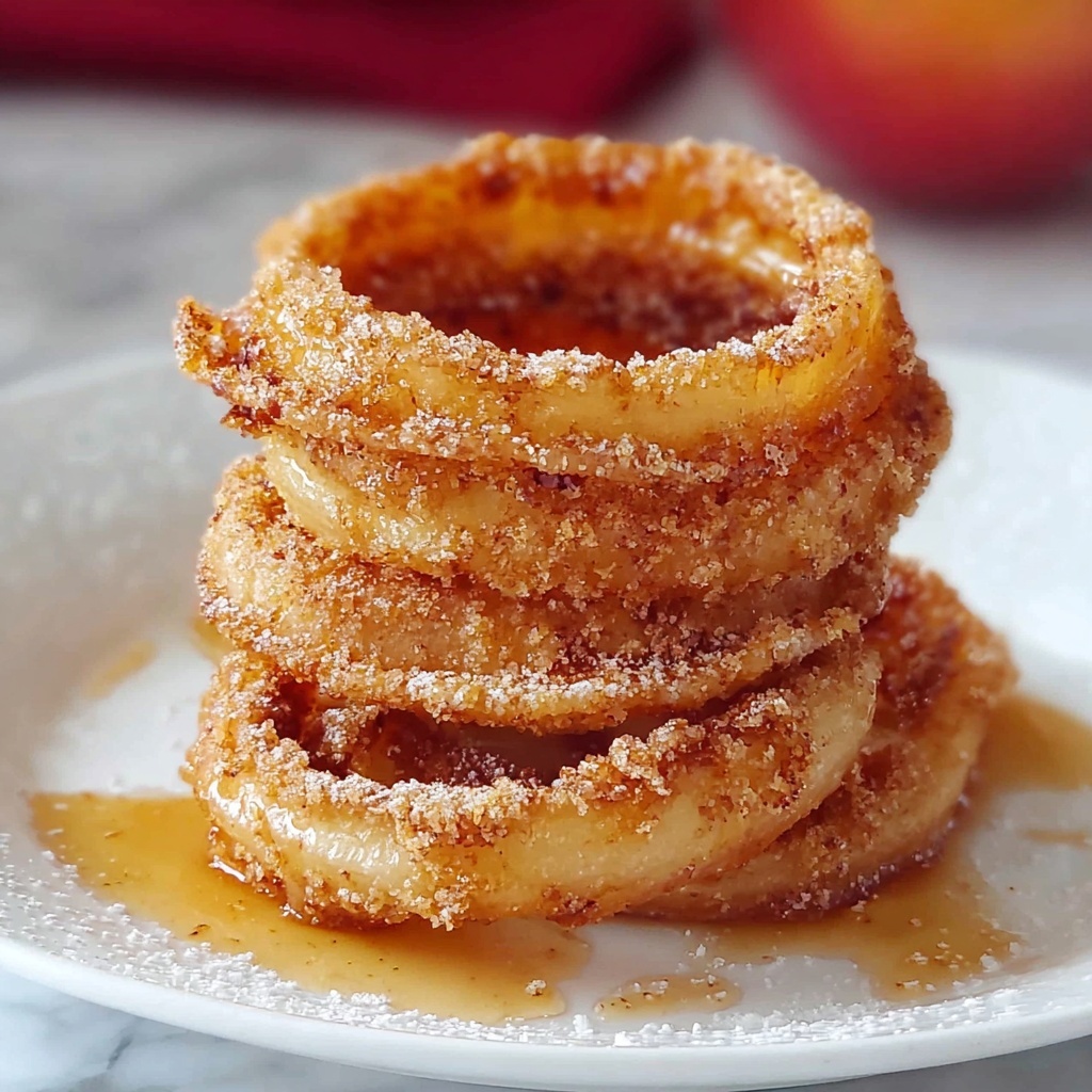 Fried Cinnamon Apple Rings Recipe - Recipe Image