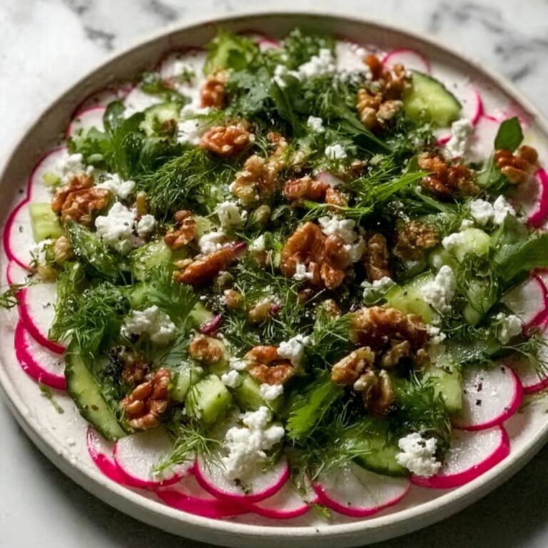 Herb and Radish Salad with Feta and Walnuts Recipe