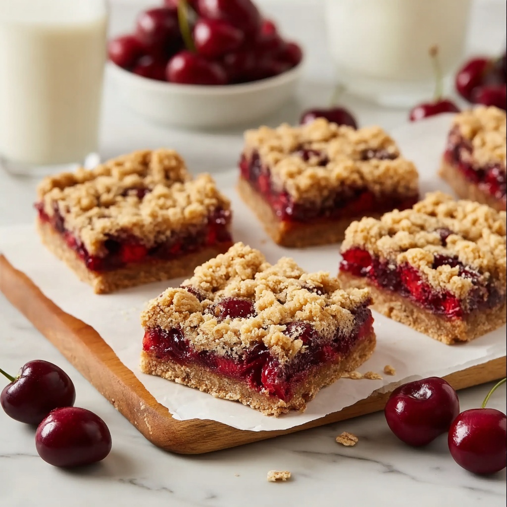 Cherry Crumble Bars Recipe - Recipe Image