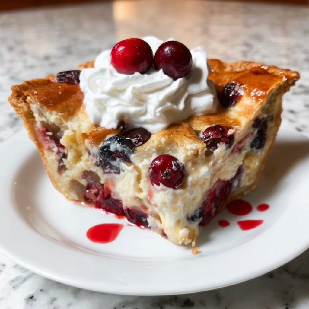 Maple Cranberry Bread Pudding Recipe - Recipe Image