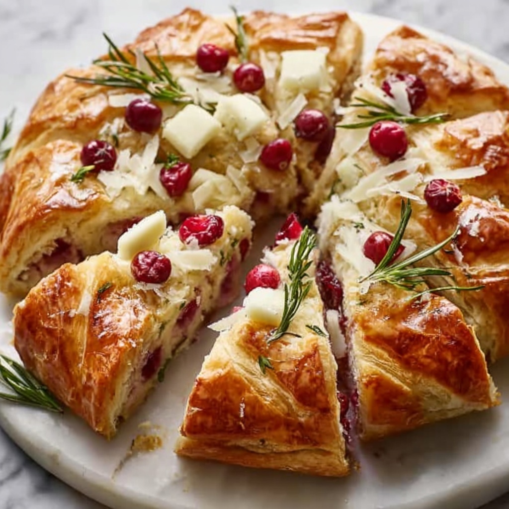 Cranberry Brie Sourdough Pull-Apart Bread Recipe - Recipe Image