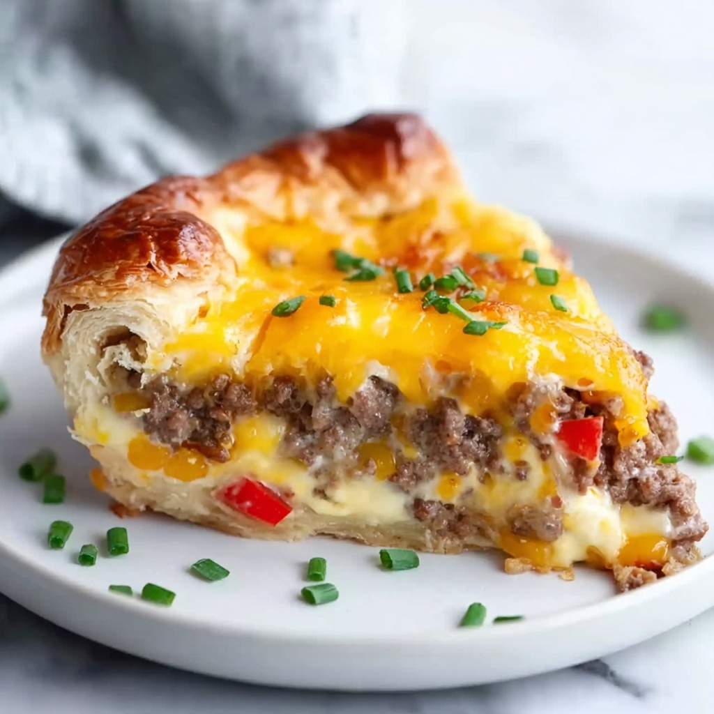 Crescent Roll Breakfast Casserole with Sausage and Cheese Recipe - Recipe Image