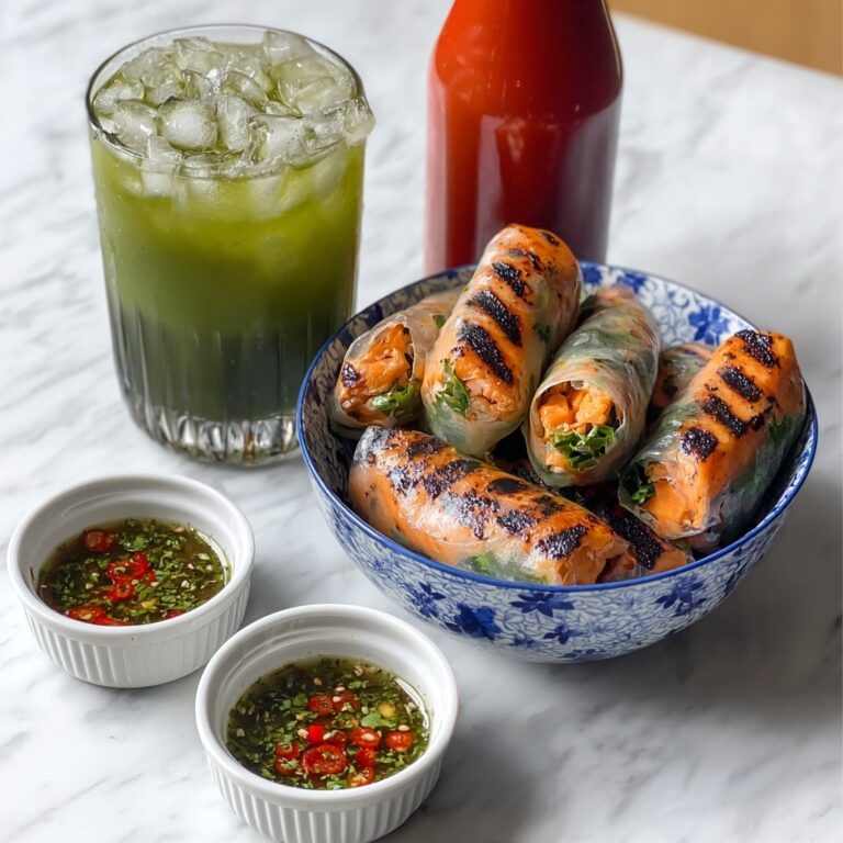 Vietnamese Baked Salmon Spring Rolls Recipe