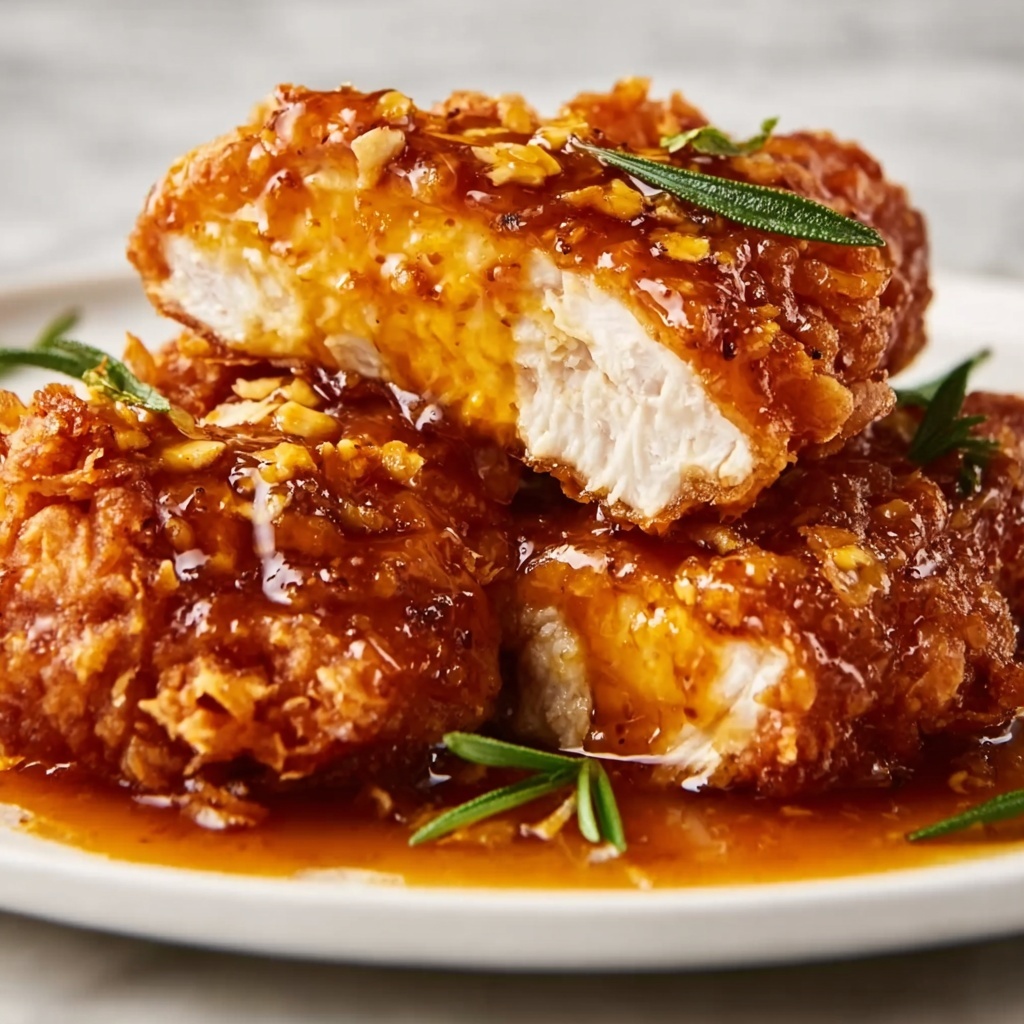 Double Crunch Honey Garlic Chicken Recipe - Recipe Image