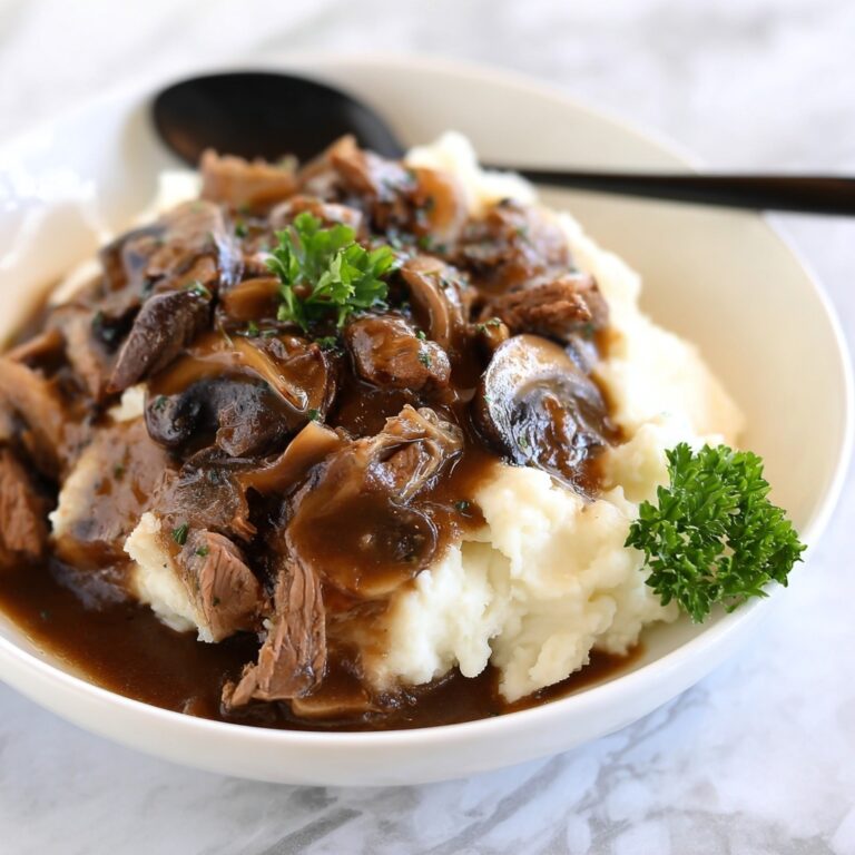 Beef Tips with Mushroom Gravy Recipe