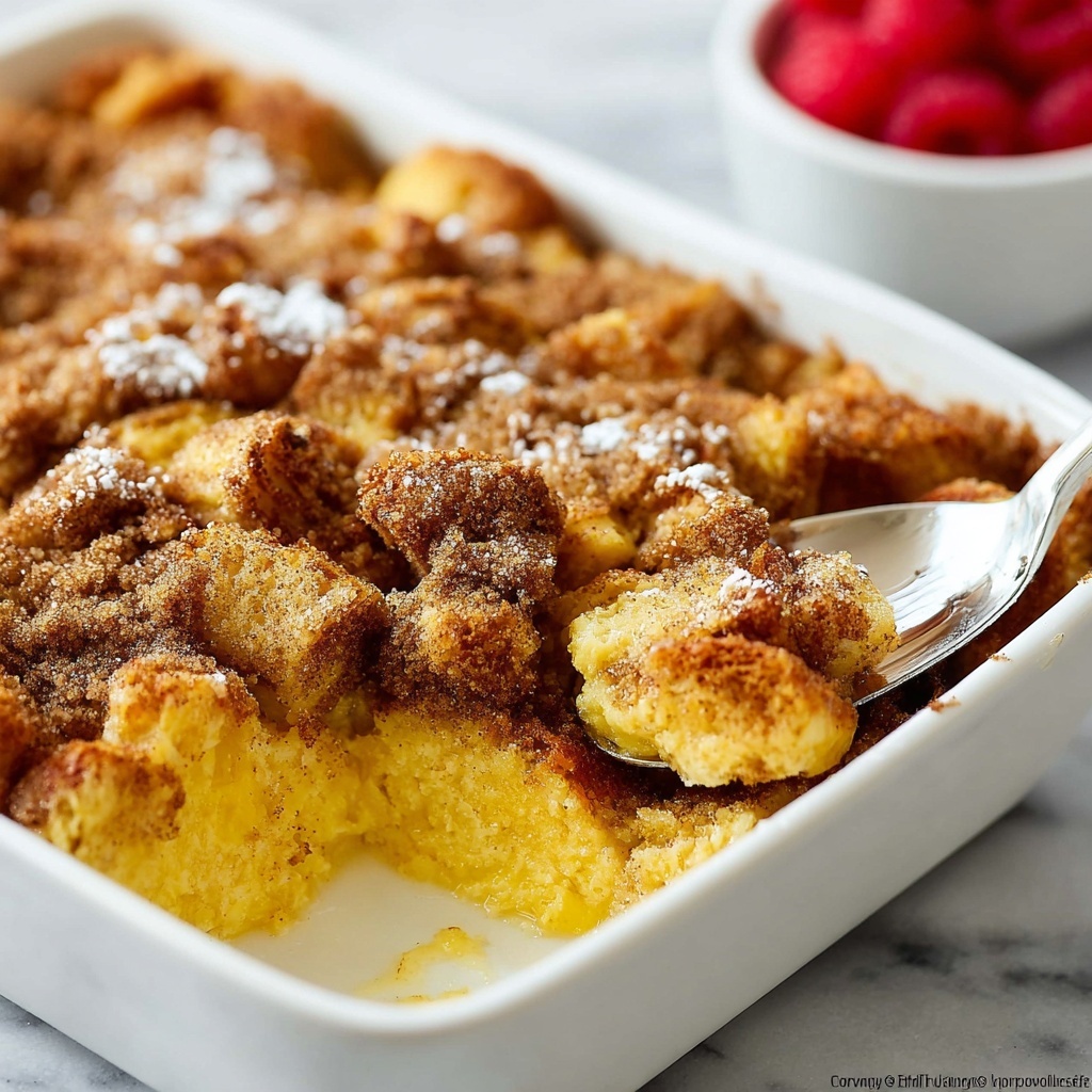 Baked French Toast with Blueberry Topping and Cinnamon Streusel Recipe - Recipe Image