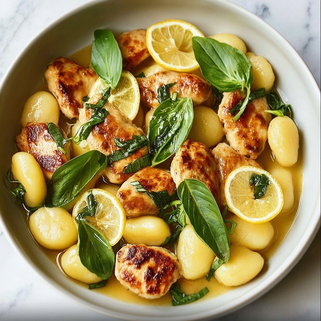 Lemon Chicken Gnocchi Skillet Recipe - Recipe Image