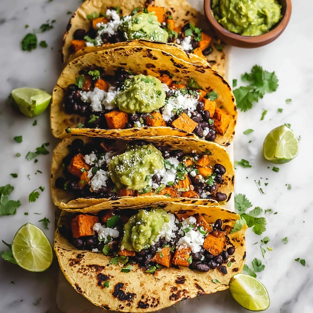 Crispy Chipotle Sweet Potato Tacos with Lime Crema Recipe - Recipe Image