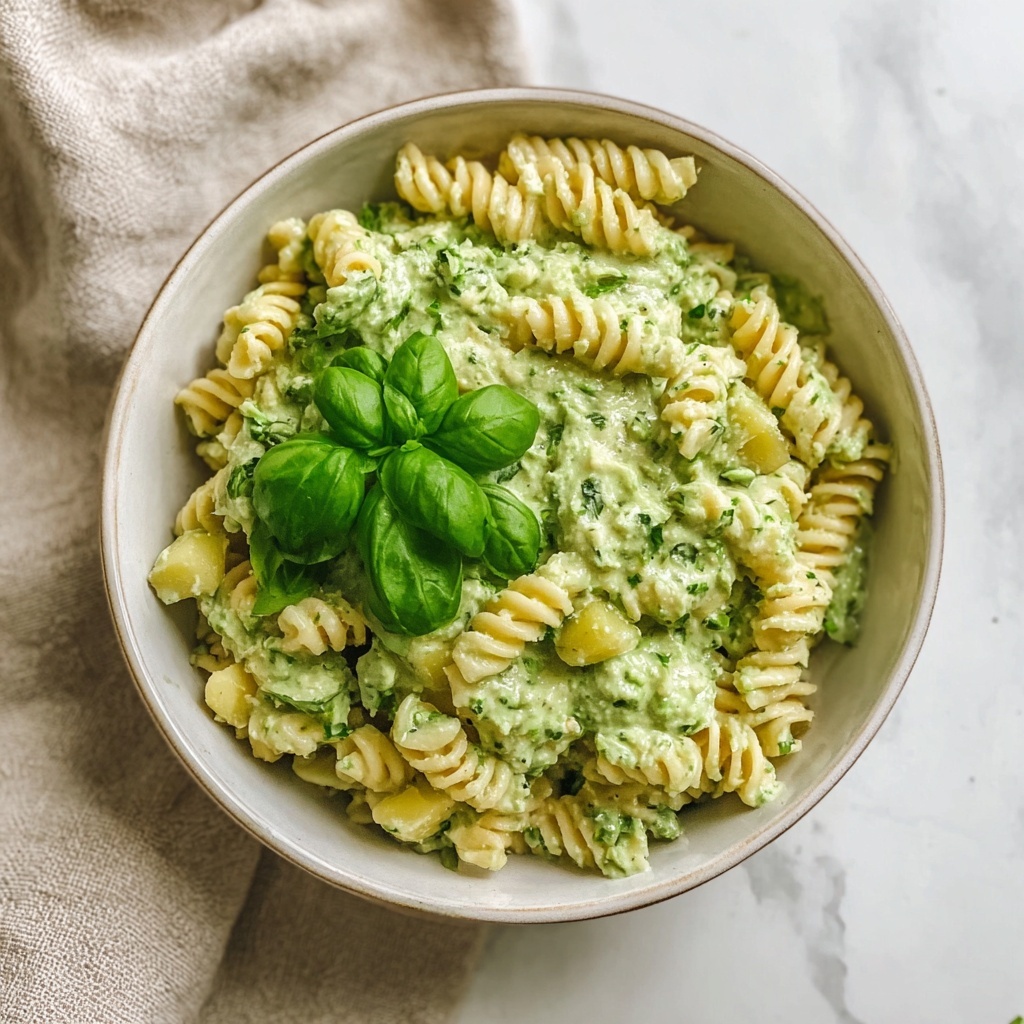 Creamy Avocado Green Goddess Pasta Recipe - Recipe Image