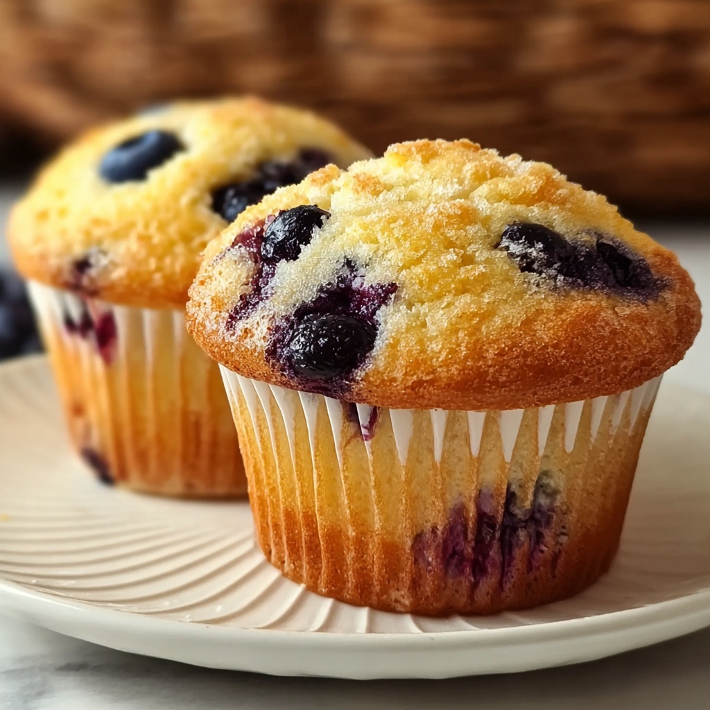 Keto Low-Carb Almond Flour Yogurt Blueberry Muffins Recipe - Recipe Image