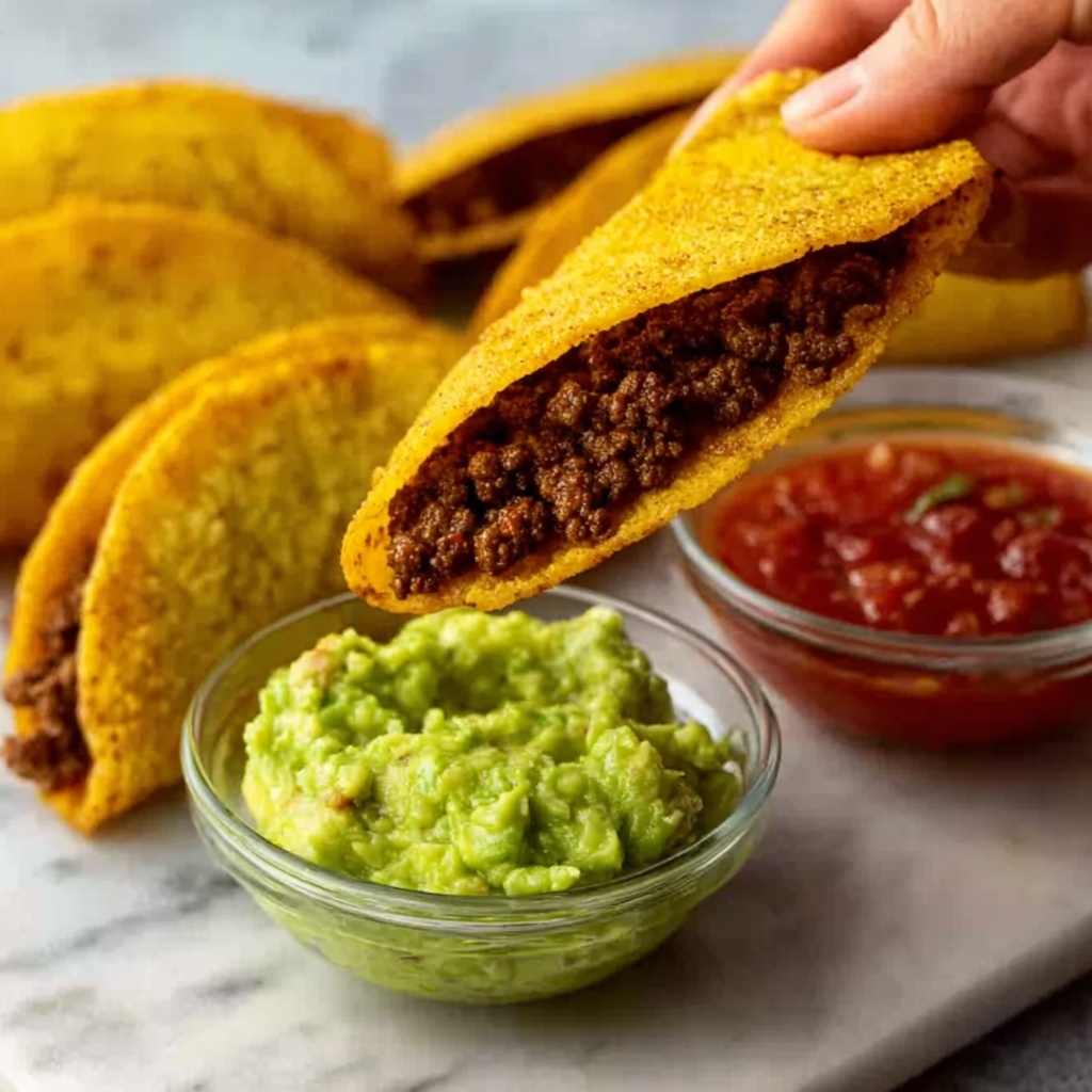 Crispy Ground Beef Tacos Recipe - Recipe Image