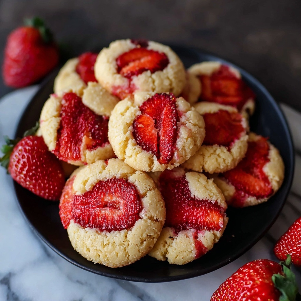 Irresistibly Soft Strawberry Sugar Cookies Recipe - Recipe Image