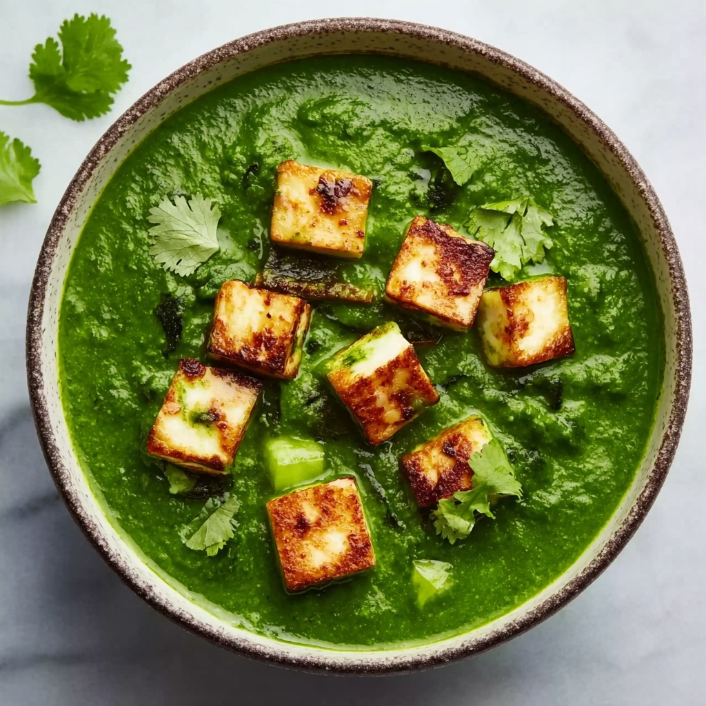 Palak Paneer with Pressed Fresh Ricotta Recipe - Recipe Image