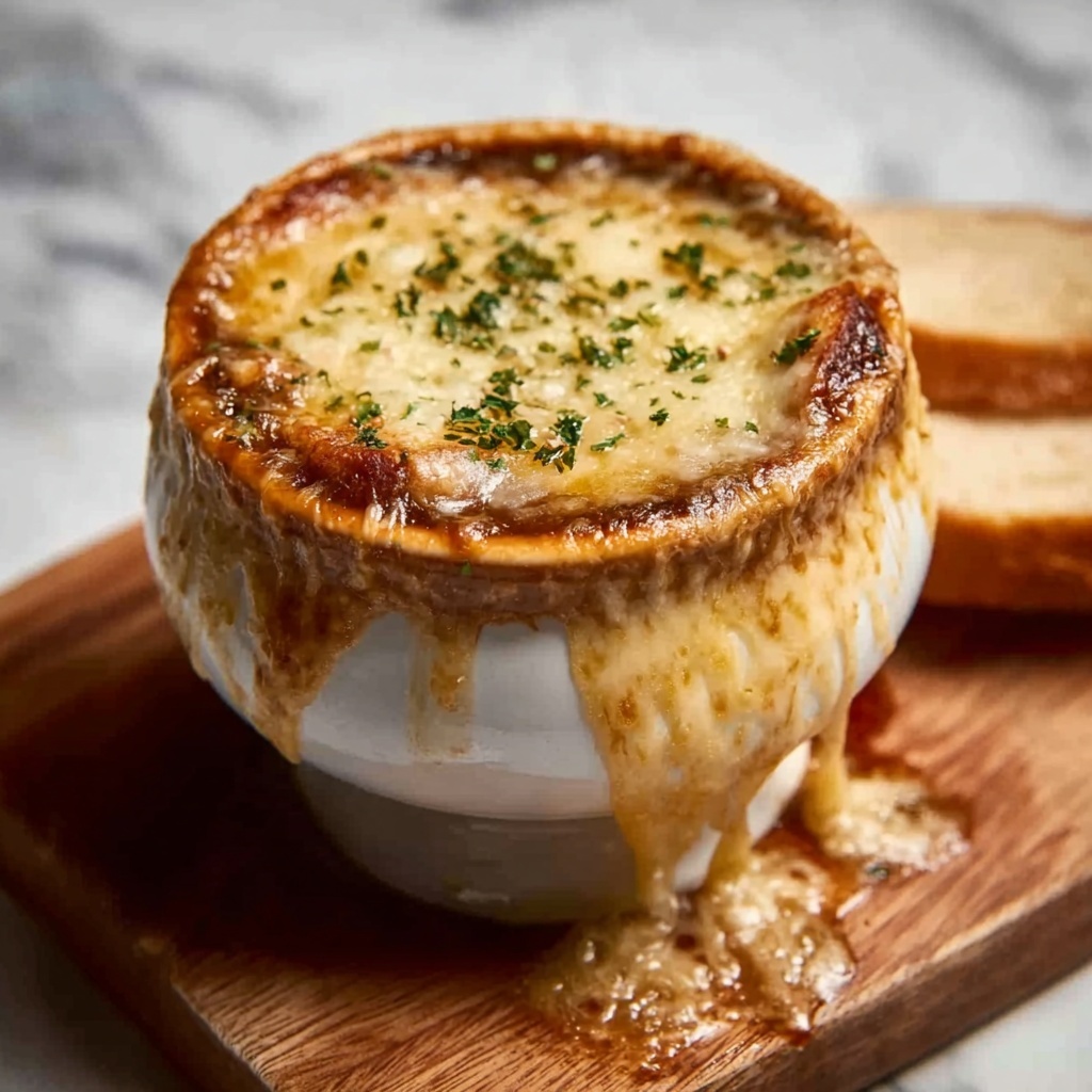 Classic French Onion Soup with Gruyère Cheese Recipe - Recipe Image