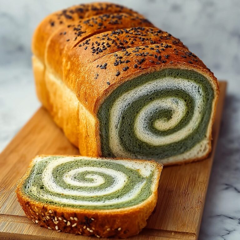 Matcha Bread with Black Sesame Seeds Recipe