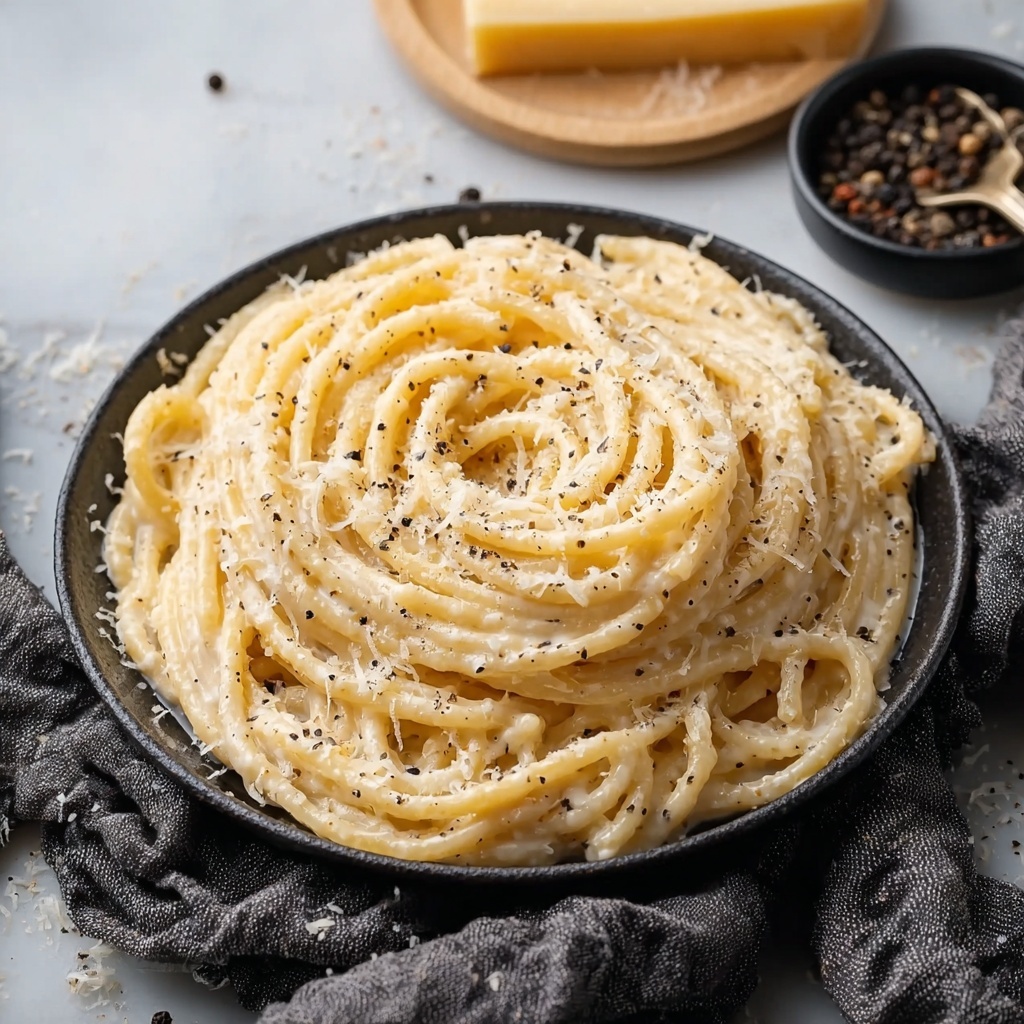 Irresistible Bucatini Cacio e Pepe: Creamy & Dreamy Delight Recipe - Recipe Image