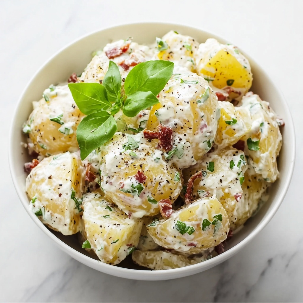 Loaded Bacon Cheddar Potato Salad with Ranch and Chives Recipe - Recipe Image