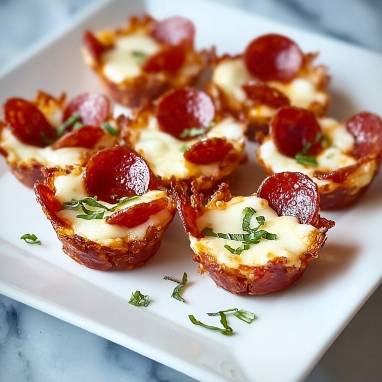 Easy Keto Pepperoni Pizza Bites Recipe