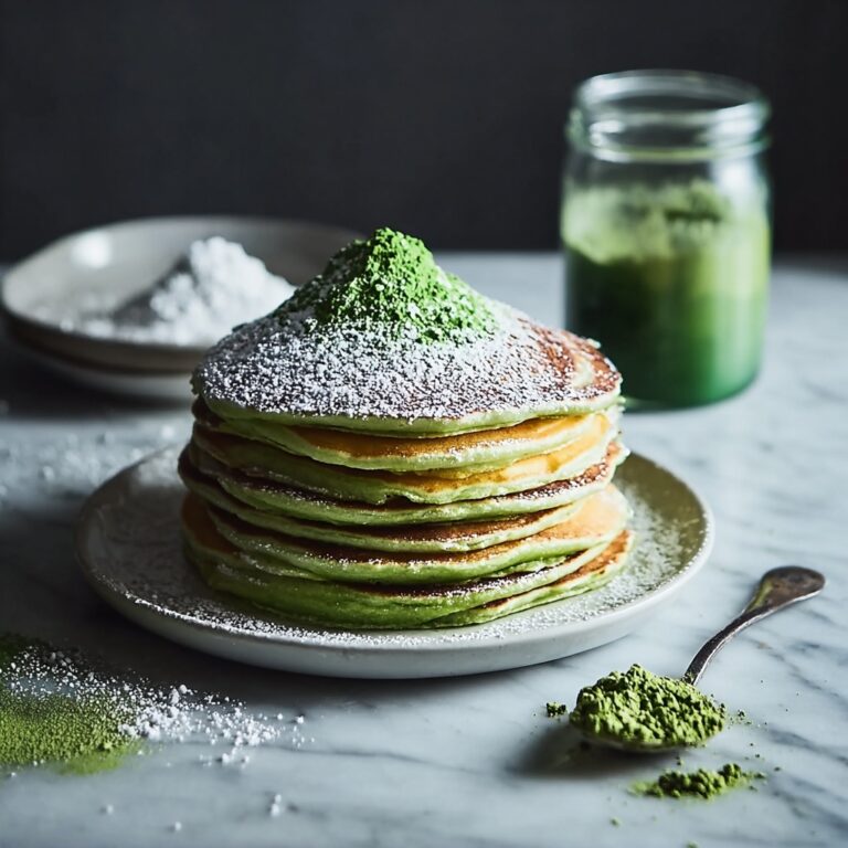 Delicious Matcha Powder Pancakes for a Gourmet Breakfast Treat Recipe