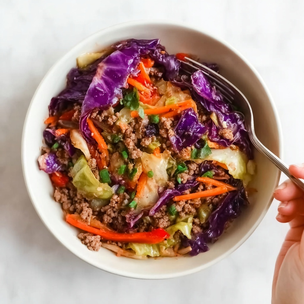 Ground Beef and Cabbage Stir-Fry Recipe - Recipe Image