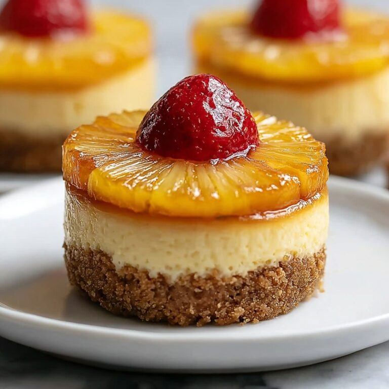 Mini Pineapple Upside-Down Cheesecakes Recipe
