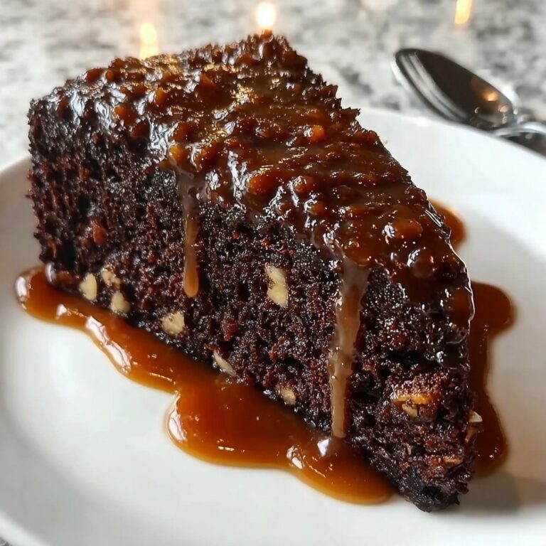 Warm Apple Date Treacle Cake with Butter Sauce Bliss Recipe