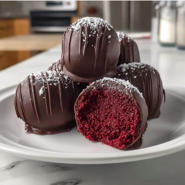 No Bake Red Velvet Cake Balls Recipe