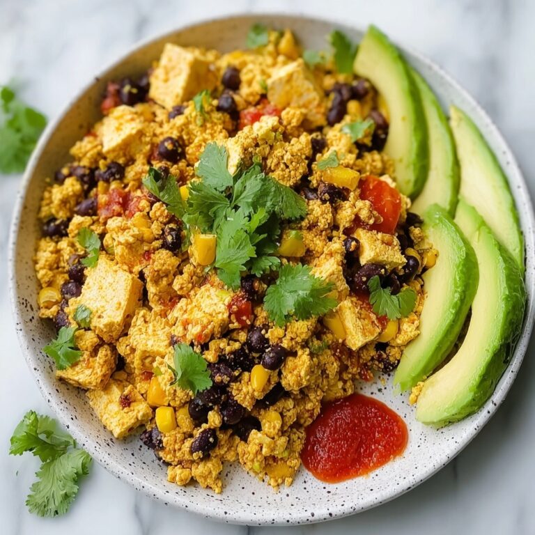 Tofu Scramble with Black Beans and Corn Recipe