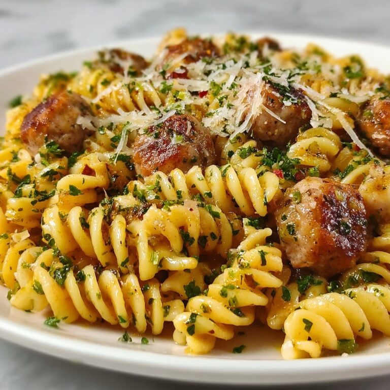 Garlic Butter Sausage Pasta Recipe