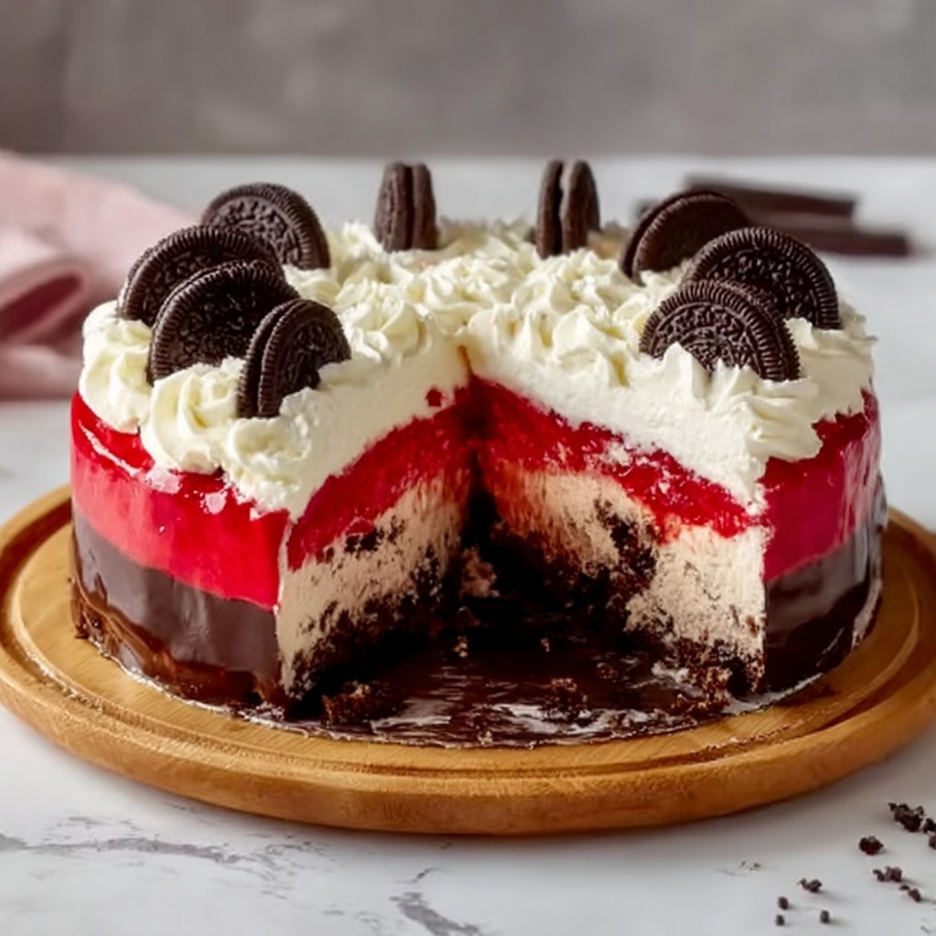 Red Velvet Oreo Cheesecake Recipe - Recipe Image