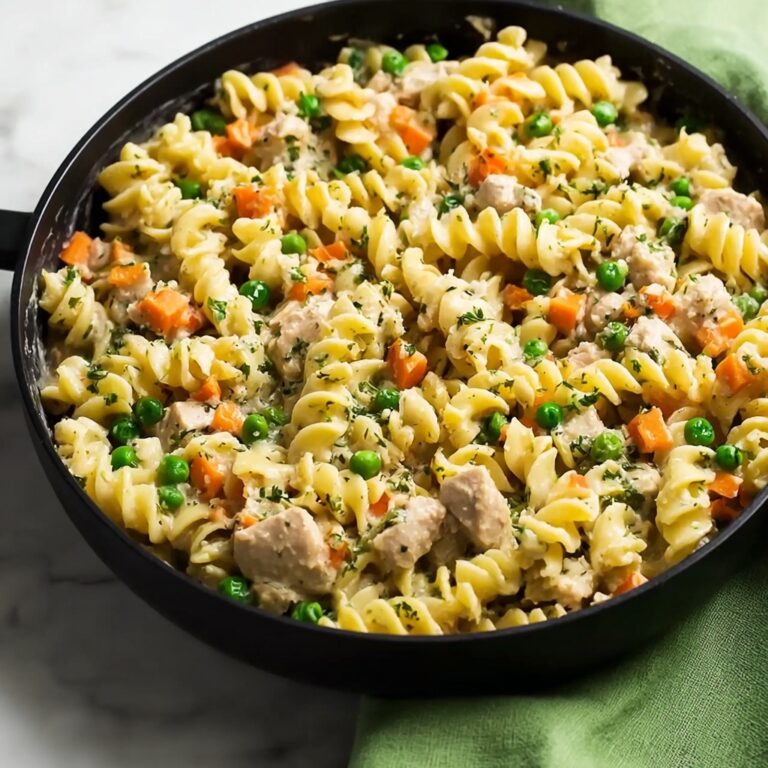 Chicken Pot Pie Noodle Skillet Recipe