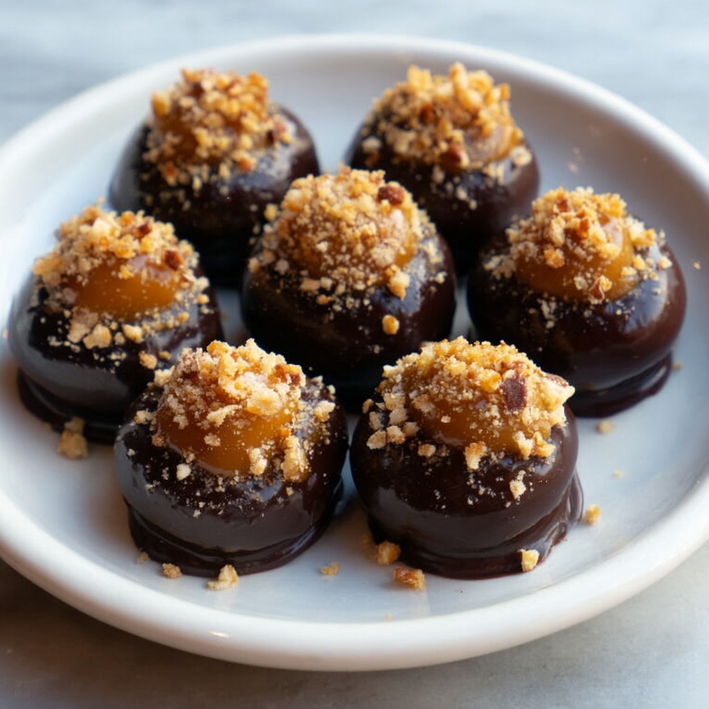 Delicious Christmas Chocolate Caramel Bites Recipe - Recipe Image