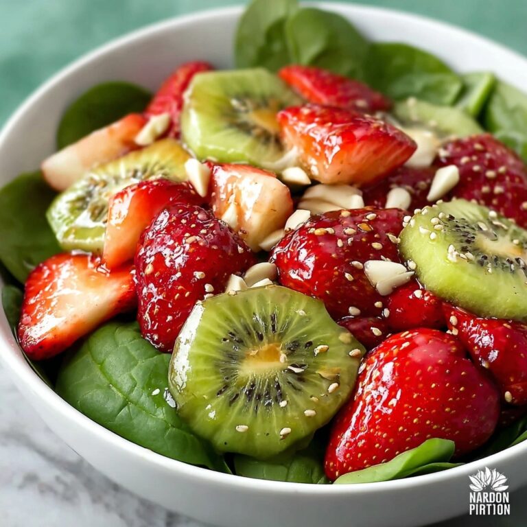 Strawberry Kiwi and Spinach Salad Recipe