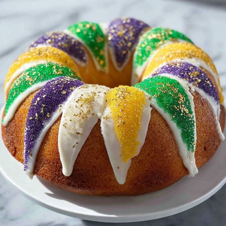 Easy Mardi Gras King Cake Recipe