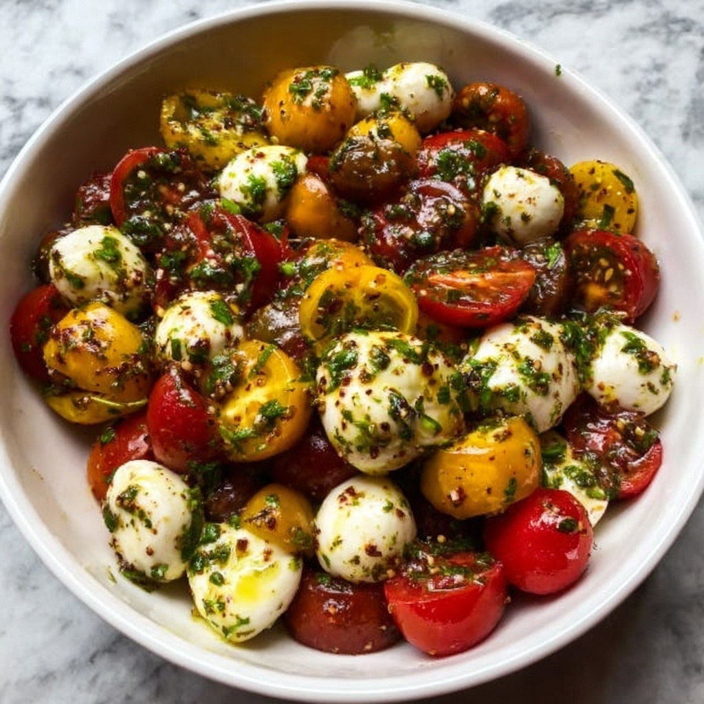 Bruschetta Pasta Salad Recipe - Recipe Image